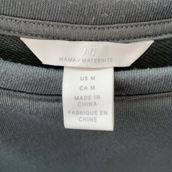 H&M maternity nursing dress, medium, deep green - Picture 3 of 3